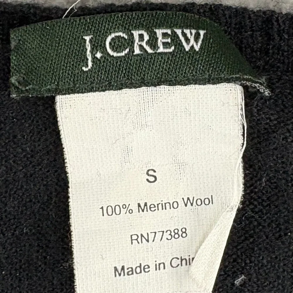 J. CREW Cap Sleeve Sweater 100% Merino Wool size small Fitted